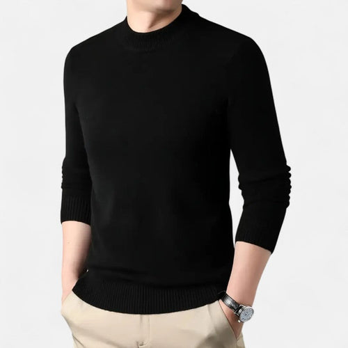 Lyoir | Men's 100% Cashmere Fleece-Lined Sweater
