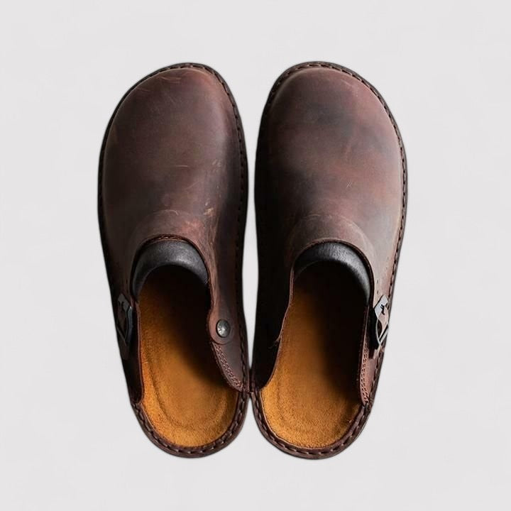 Lyoir | Orthopaedic Leather Shoes-Slippers Unisex