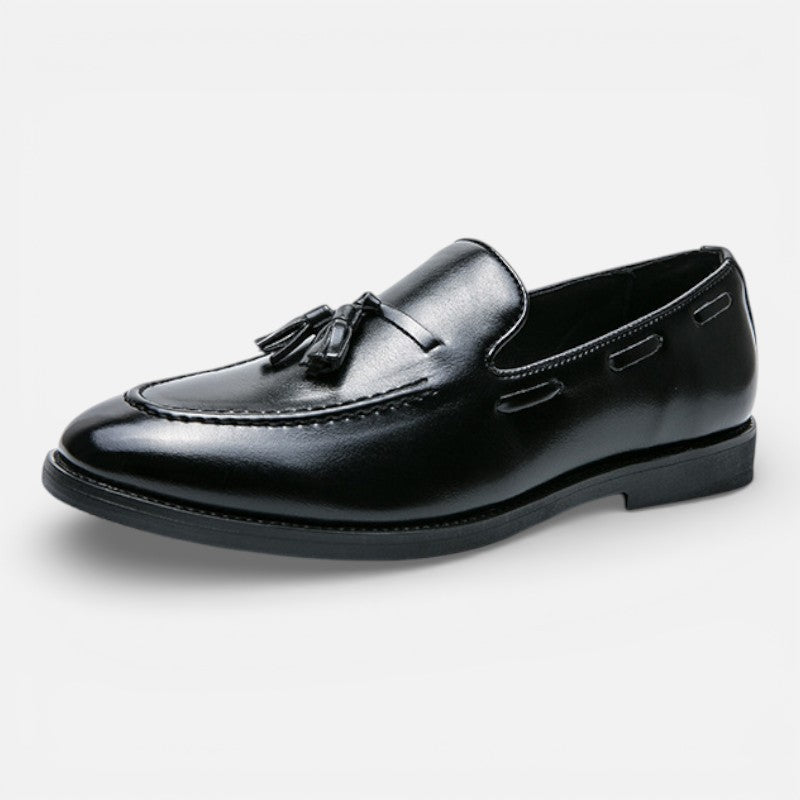 Lyoir | Men’s Premium Handcrafted Full-Grain Leather Tassel Loafers – Hayes Slip-On Dress Casual Shoes