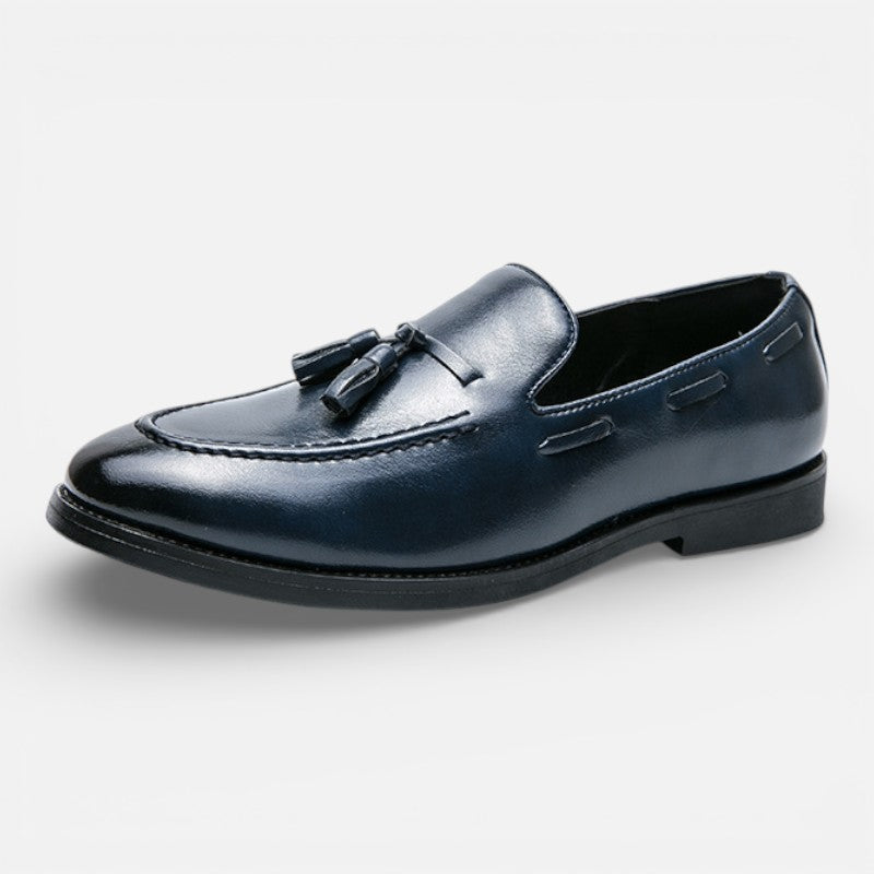 Lyoir | Men’s Premium Handcrafted Full-Grain Leather Tassel Loafers – Hayes Slip-On Dress Casual Shoes