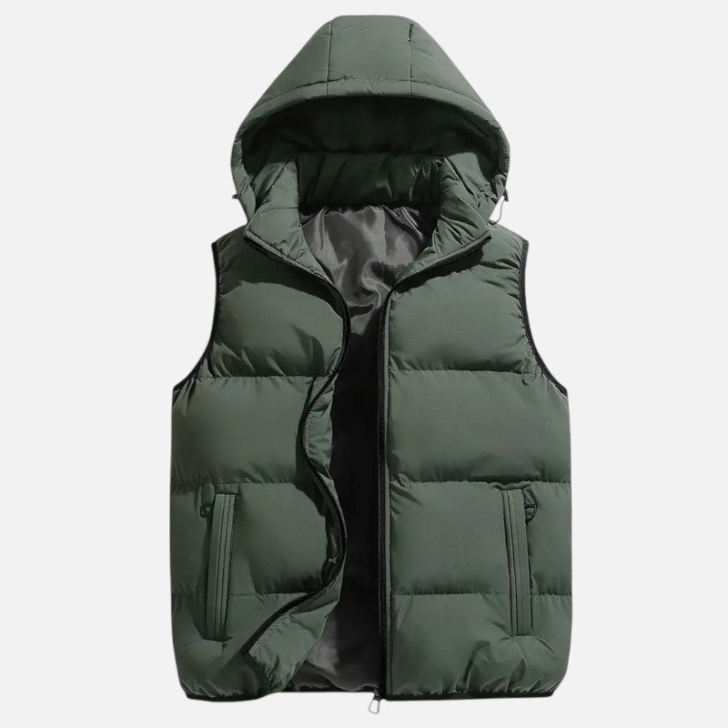 Lyoir | Women's Cozy Hooded Puffer Vest