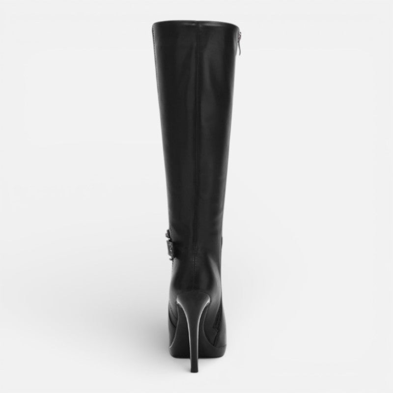 Lyoir | Women’s Pointed Toe High Heel Platform Boots