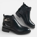 Lyoir | Women’s Chelsea Ankle Boots Side Zip Black