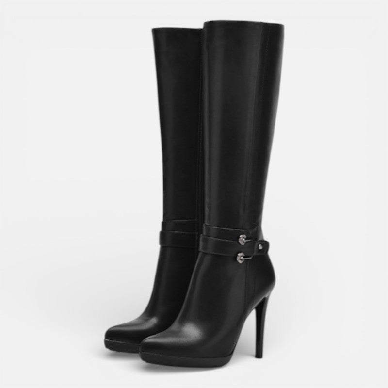Lyoir | Women’s Pointed Toe High Heel Platform Boots