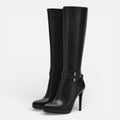 Lyoir | Women’s Pointed Toe High Heel Platform Boots