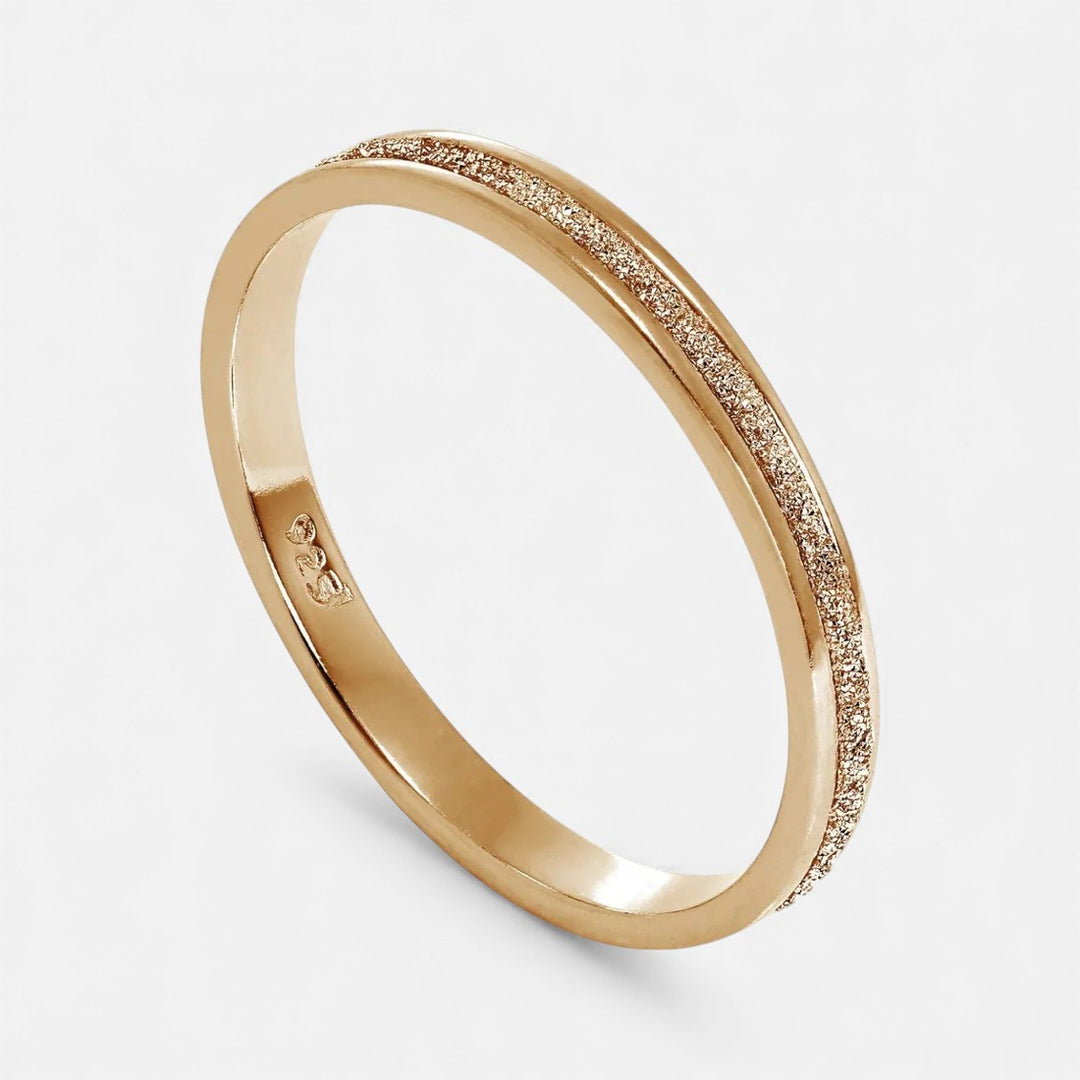 Lyoir | Women's Frosted Sterling Ring
