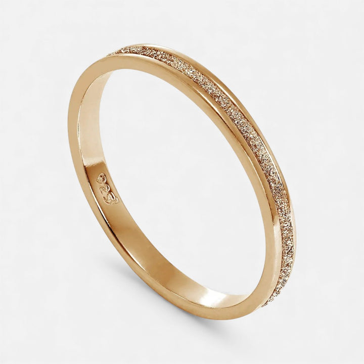 Lyoir | Women's Frosted Sterling Ring