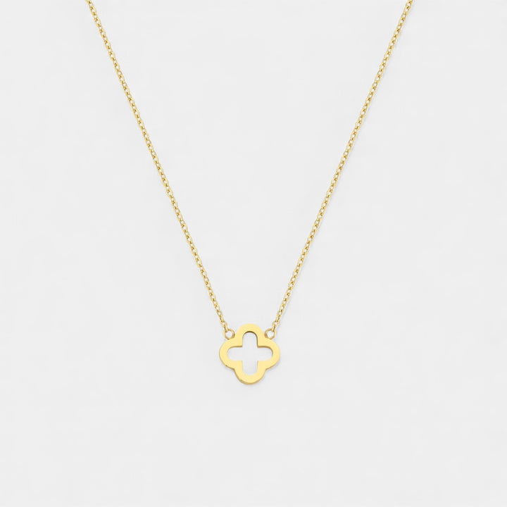 Lyoir | Women's Golden Classic Clover Pendant Necklace