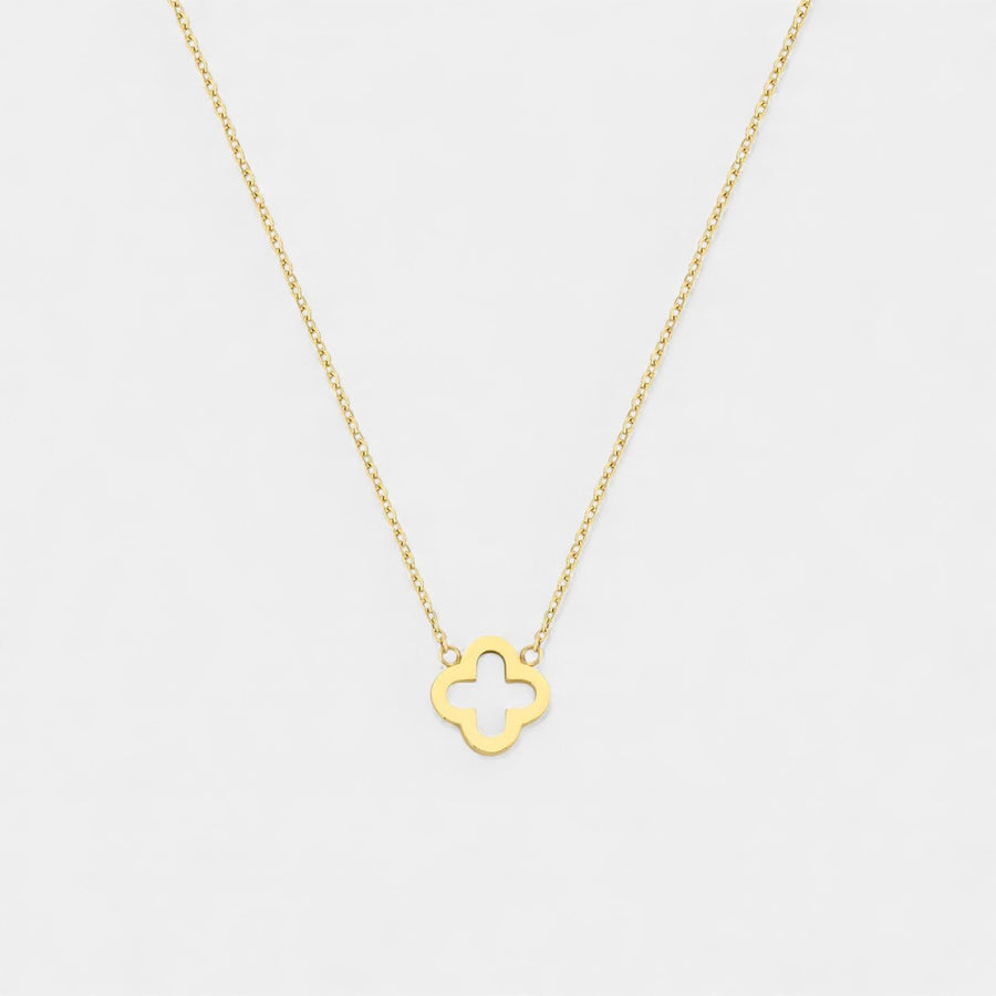 Lyoir | Women's Golden Classic Clover Pendant Necklace
