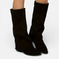 Lyoir | Women’s Chunky Heel Long Boots