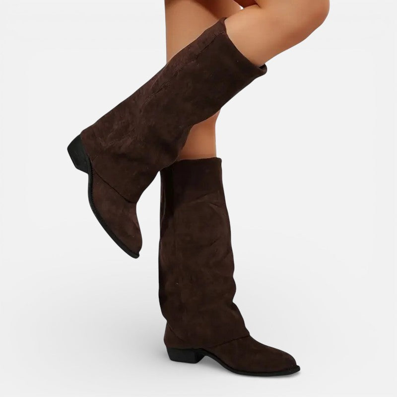 Lyoir | Women’s Chunky Heel Long Boots