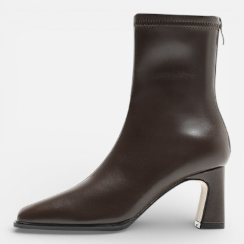Lyoir | Women’s Vintage Square-Toe Ankle Boots
