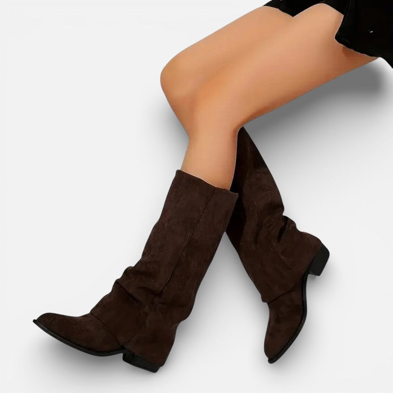 Lyoir | Women’s Chunky Heel Long Boots