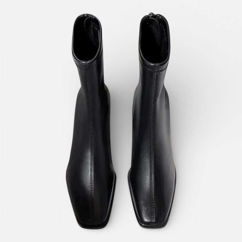 Lyoir | Women’s Vintage Square-Toe Ankle Boots