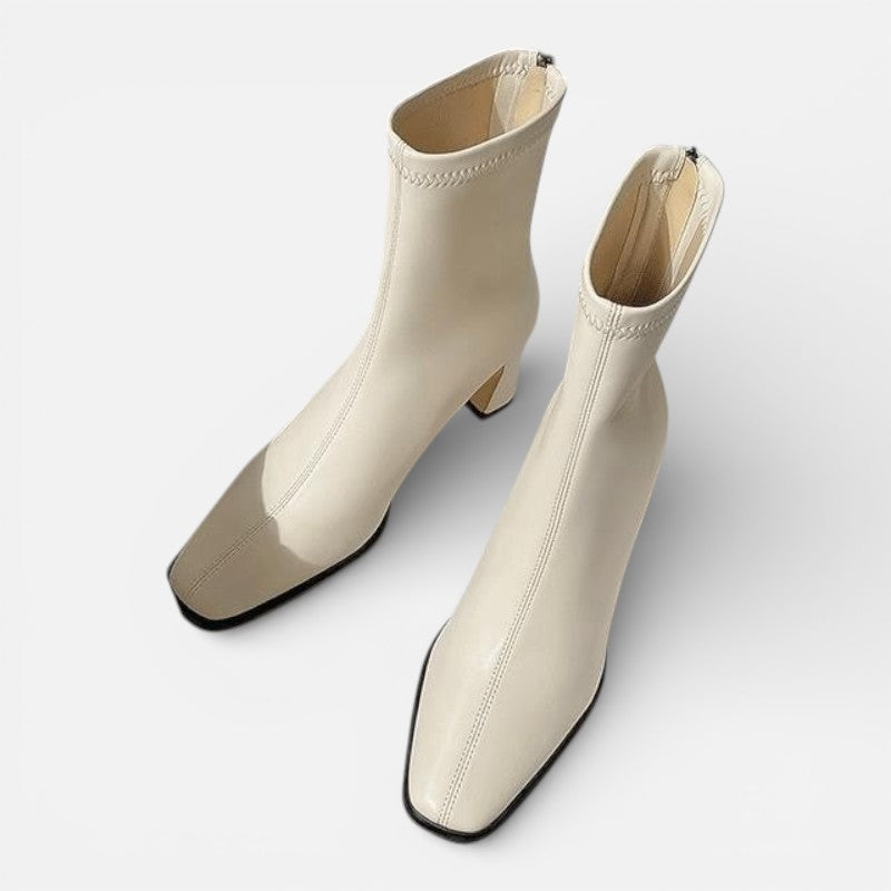 Lyoir | Women’s Vintage Square-Toe Ankle Boots