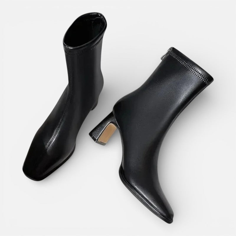 Lyoir | Women’s Vintage Square-Toe Ankle Boots