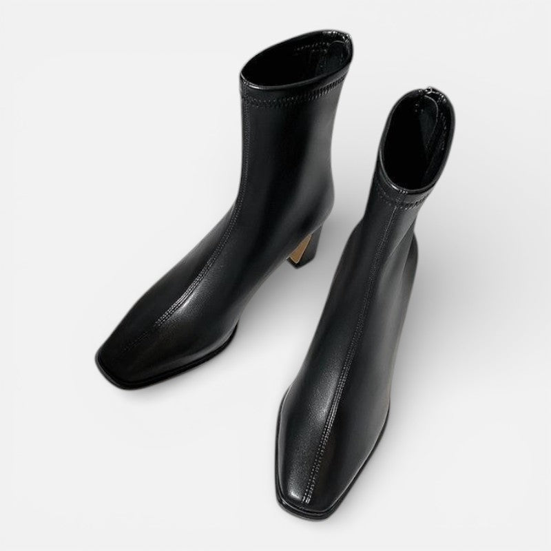 Lyoir | Women’s Vintage Square-Toe Ankle Boots