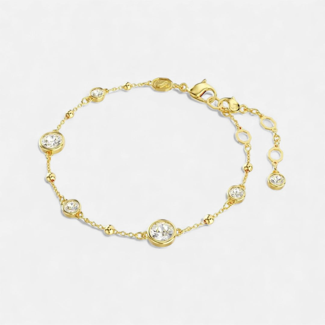 Lyoir | Women's Imber Yellow Metal Crystal Bracelet
