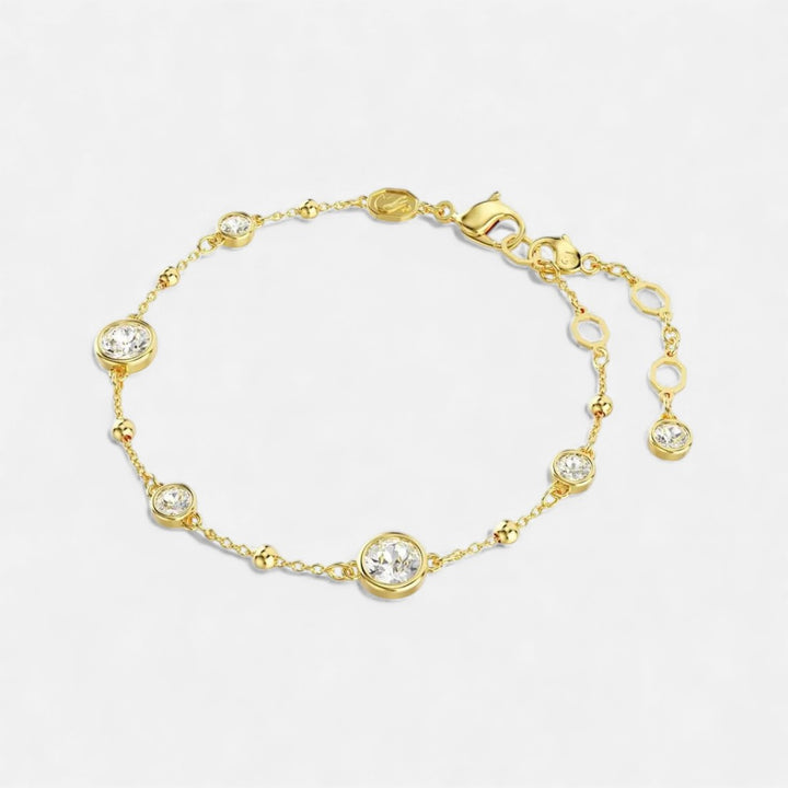 Lyoir | Women's Imber Yellow Metal Crystal Bracelet