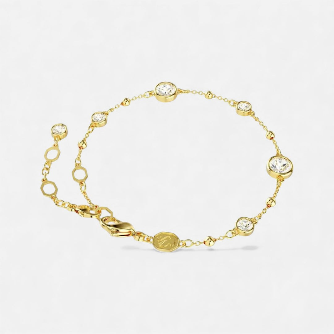 Lyoir | Women's Imber Yellow Metal Crystal Bracelet
