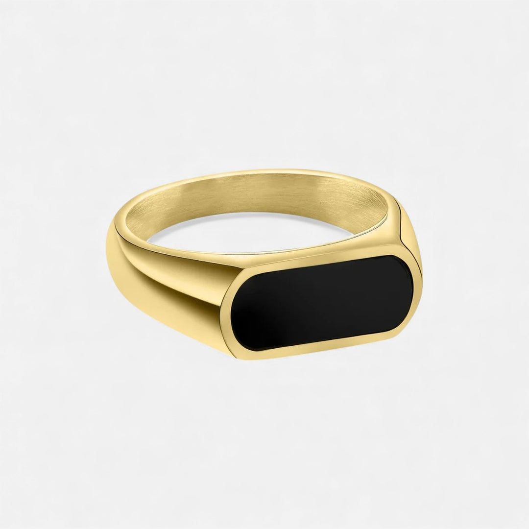 Lyoir | Men's Onyx Signet Ring