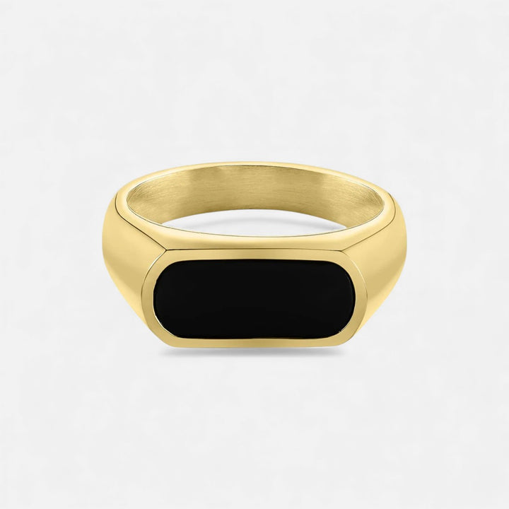 Lyoir | Men's Onyx Signet Ring