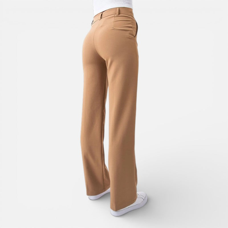 Lyoir | Women's Sculpt Fit Tailored Wide-Leg Pants