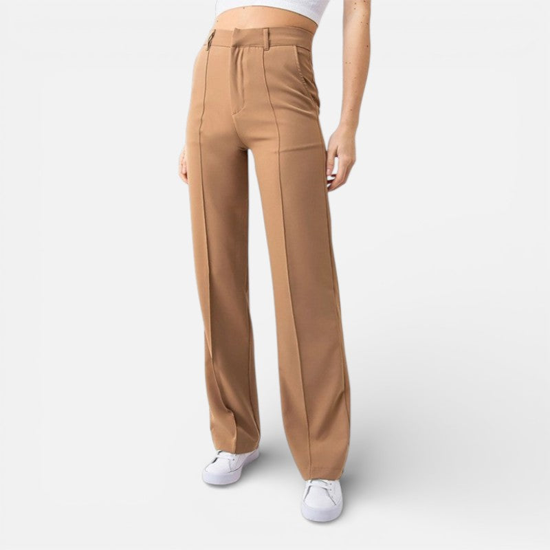 Lyoir | Women's Sculpt Fit Tailored Wide-Leg Pants