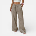 Lyoir | Women’s Wide Leg Pants Waist Tie