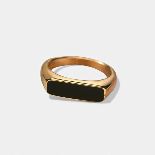 Lyoir | Men's Onyx Signet Ring