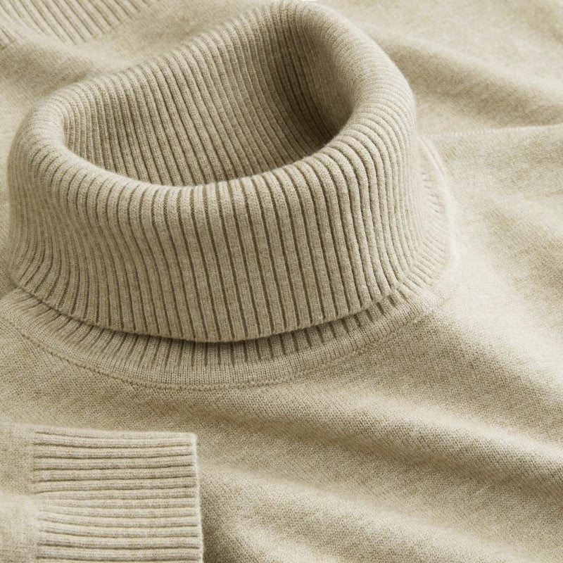 Lyoir | Men’s Knitted Wool Turtleneck Sweater