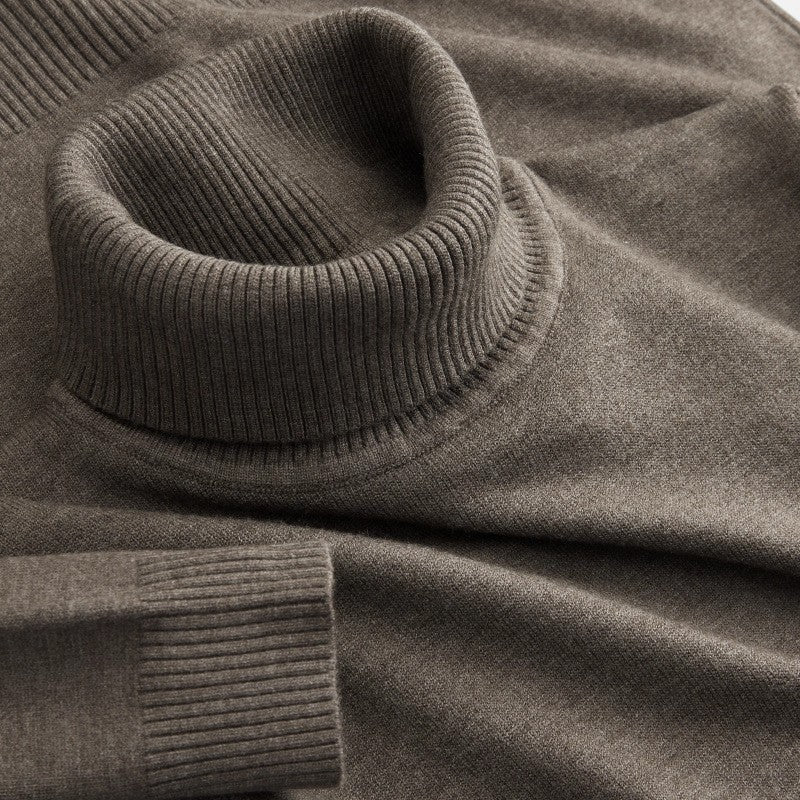 Lyoir | Men’s Knitted Wool Turtleneck Sweater