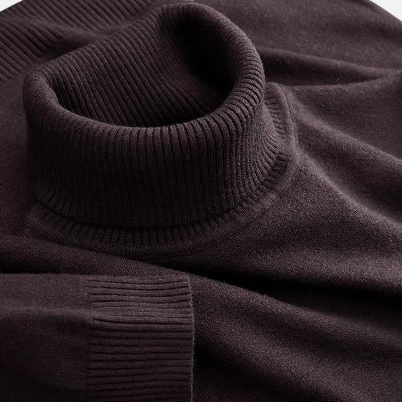 Lyoir | Men’s Knitted Wool Turtleneck Sweater