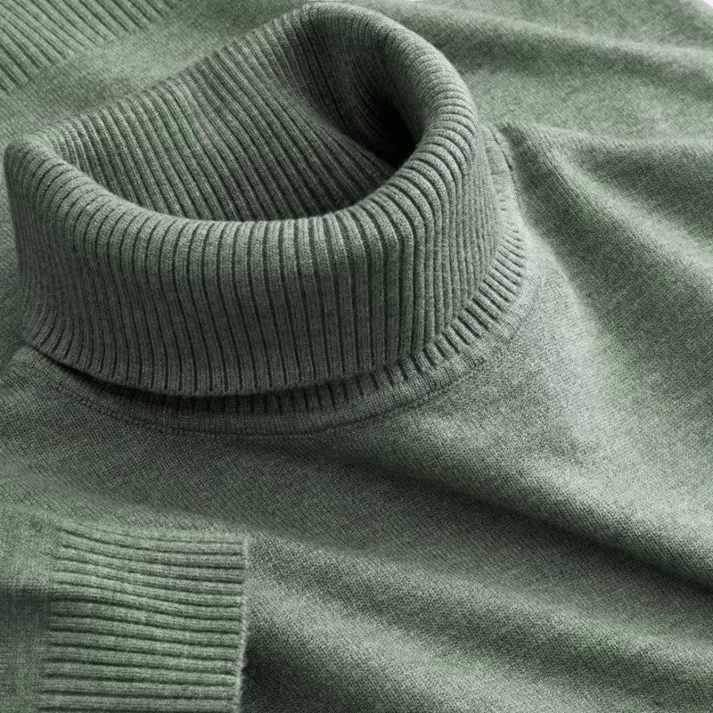 Lyoir | Men’s Knitted Wool Turtleneck Sweater