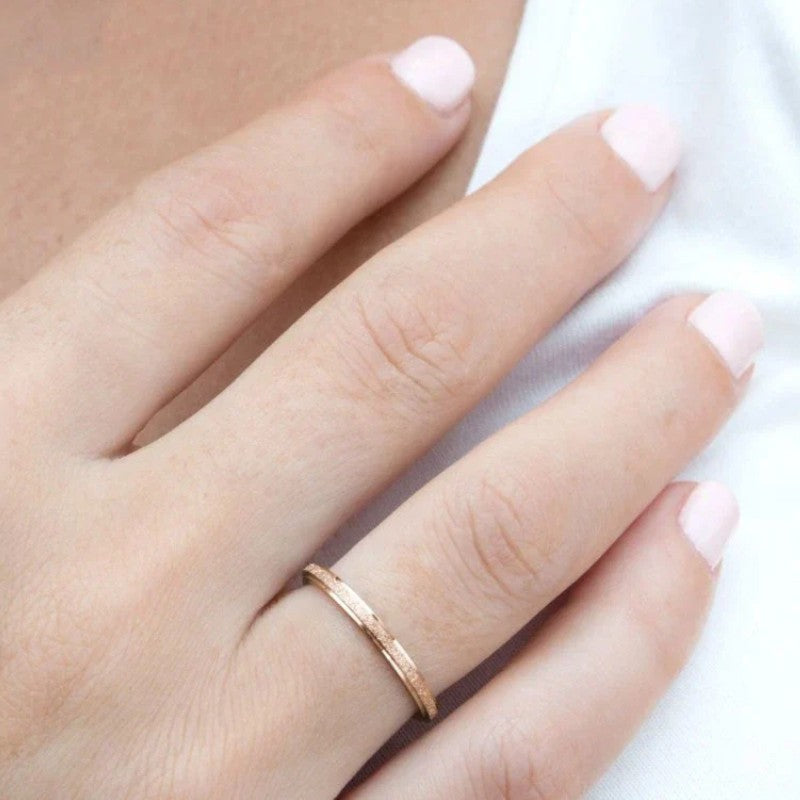 Lyoir | Women's Frosted Sterling Ring