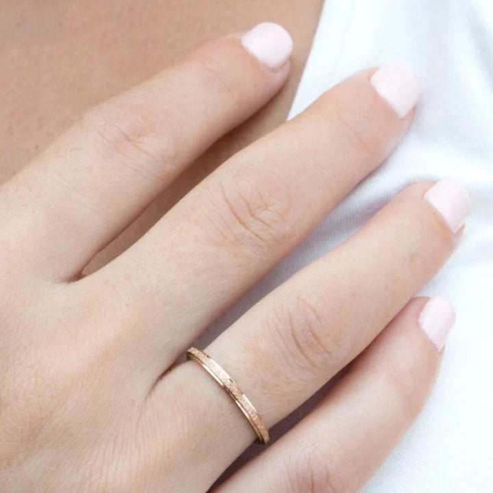 Lyoir | Women's Frosted Sterling Ring