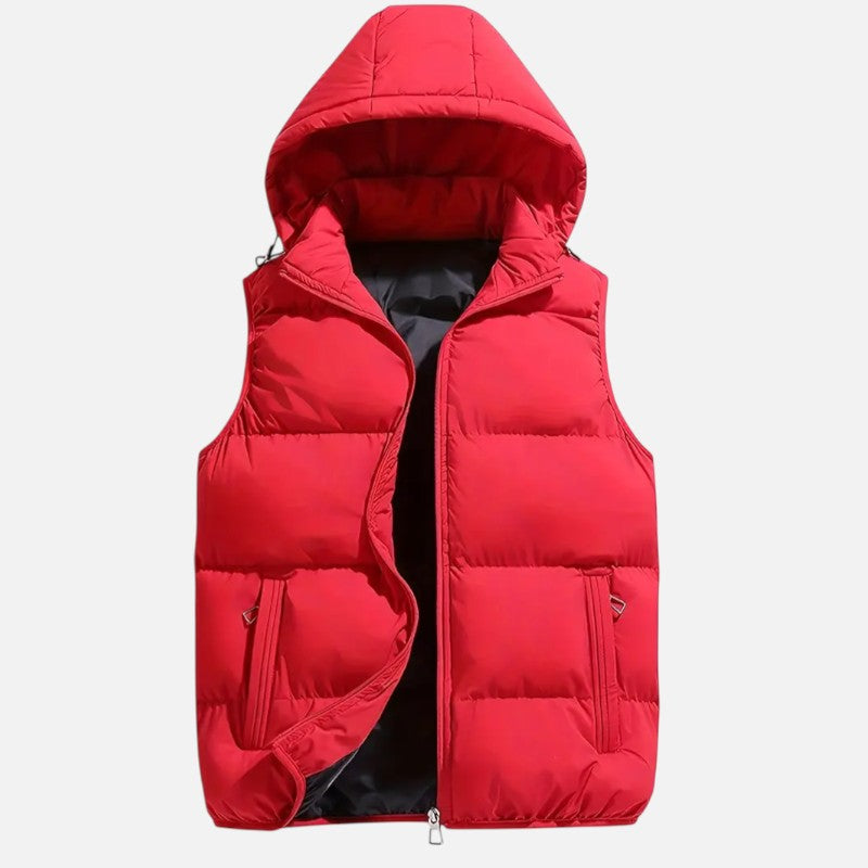 Lyoir | Women's Cozy Hooded Puffer Vest